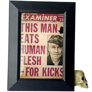 Ed Gein Serial Killer Vintage Tabloid Edgy Oddity